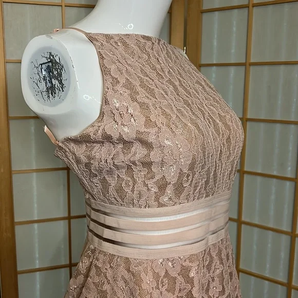 ❌ SOLD 💝 LIVE SHOW 💝BUNDLE ❌Lace All Over Skater Skirt Dress CITY STUDIO Size 13 - Picture 4 of 15